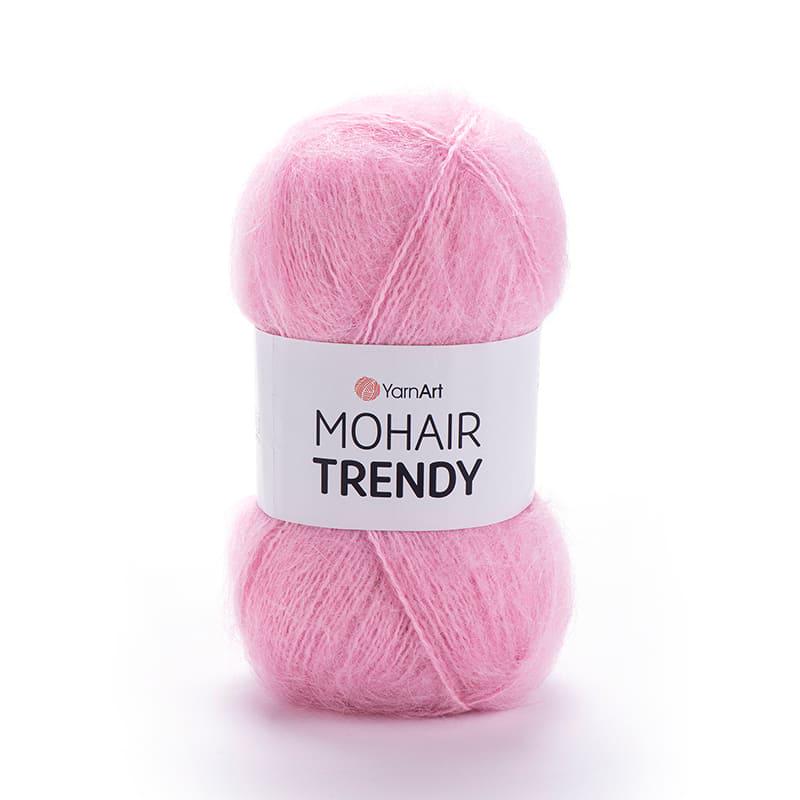 Пряжа YarnArt Mohair Trendy 127 Розовый