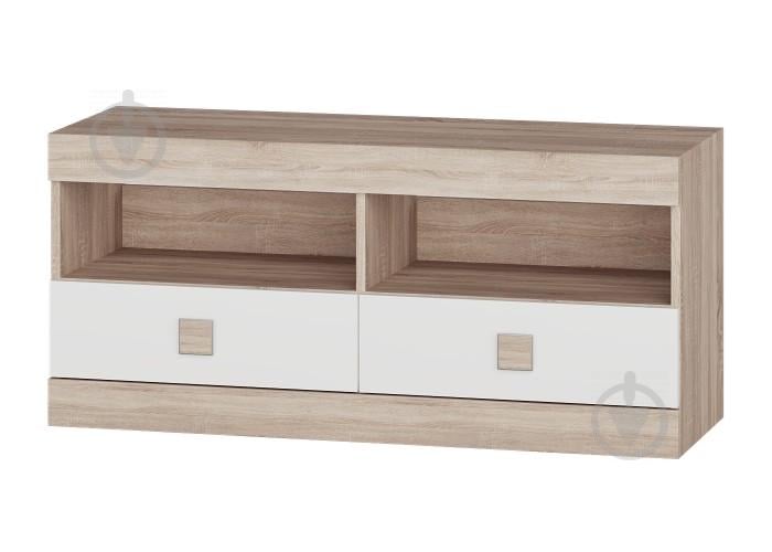 Тумба под телевизор Эверест Соната 1100 сонома + белый