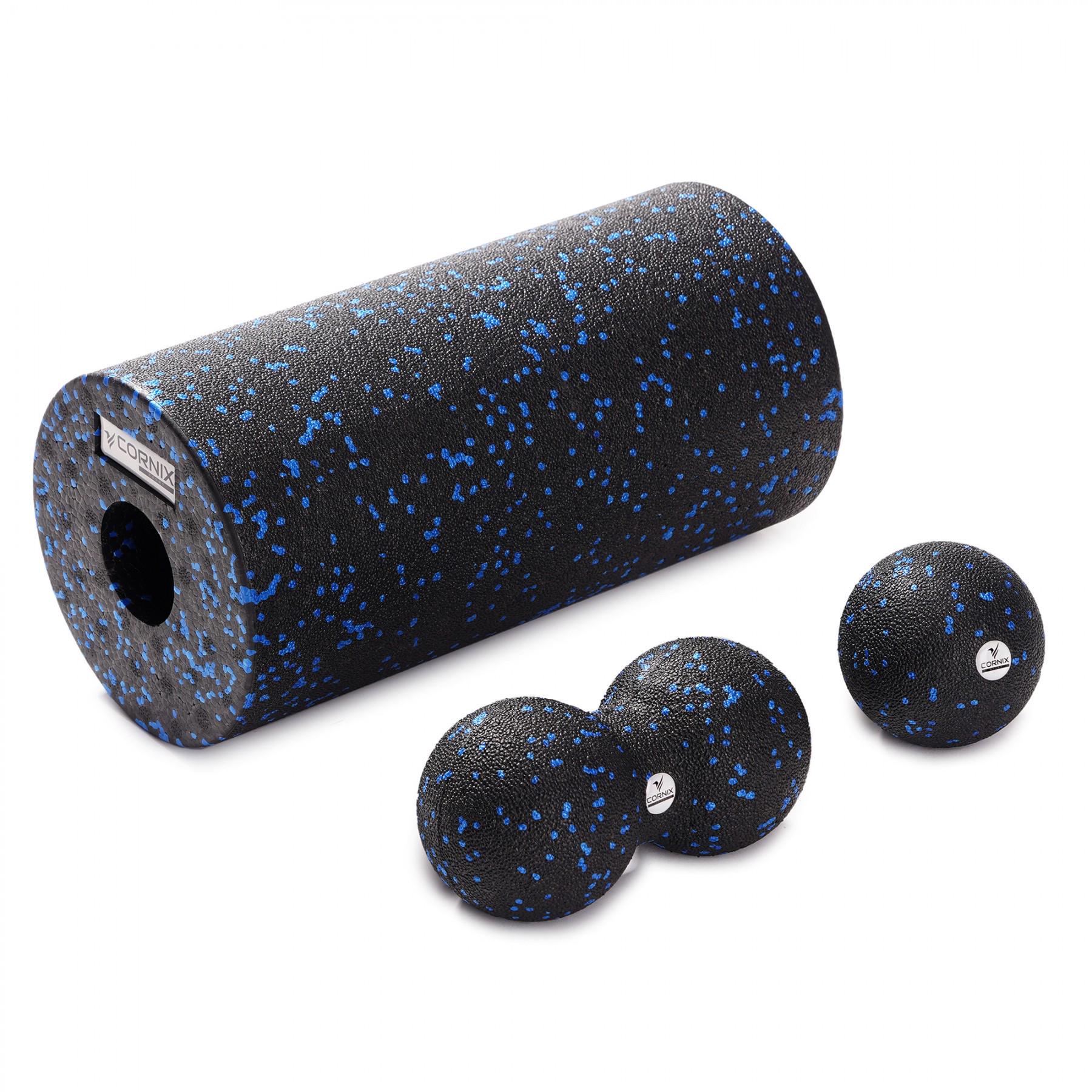 Массажный набор Cornix 3в1 Ball/Duoball/Foam Roller XR-0078 (39273) - фото 1