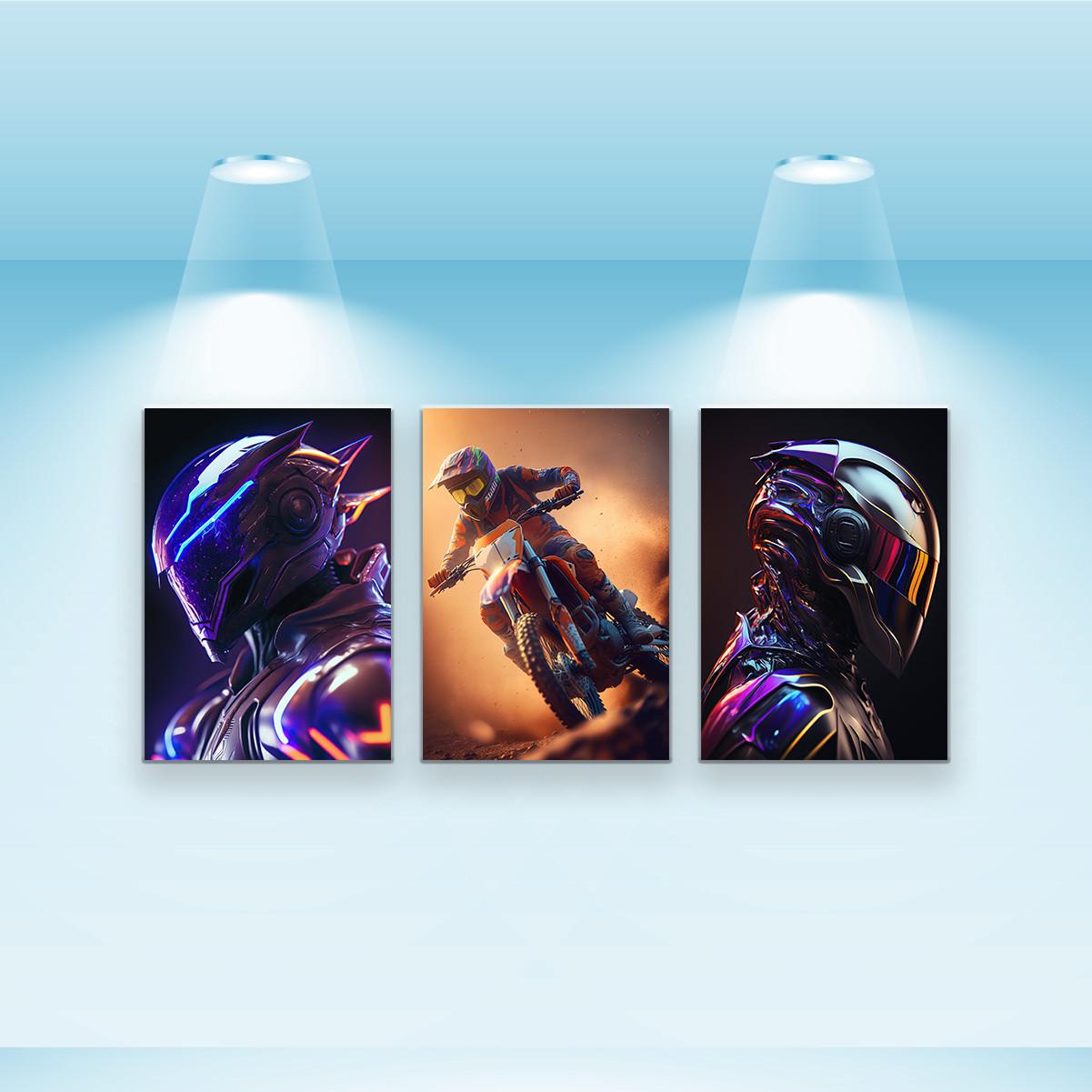 Набор постеров Riviera Blanca Мото 3 шт. (PS-068)