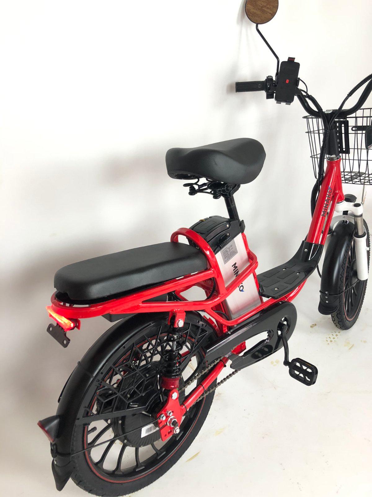 Електровелосипед двомісний MINAKO V4 PRO 500W/60V/18Ah із заднім амортизатором Червоний - фото 11