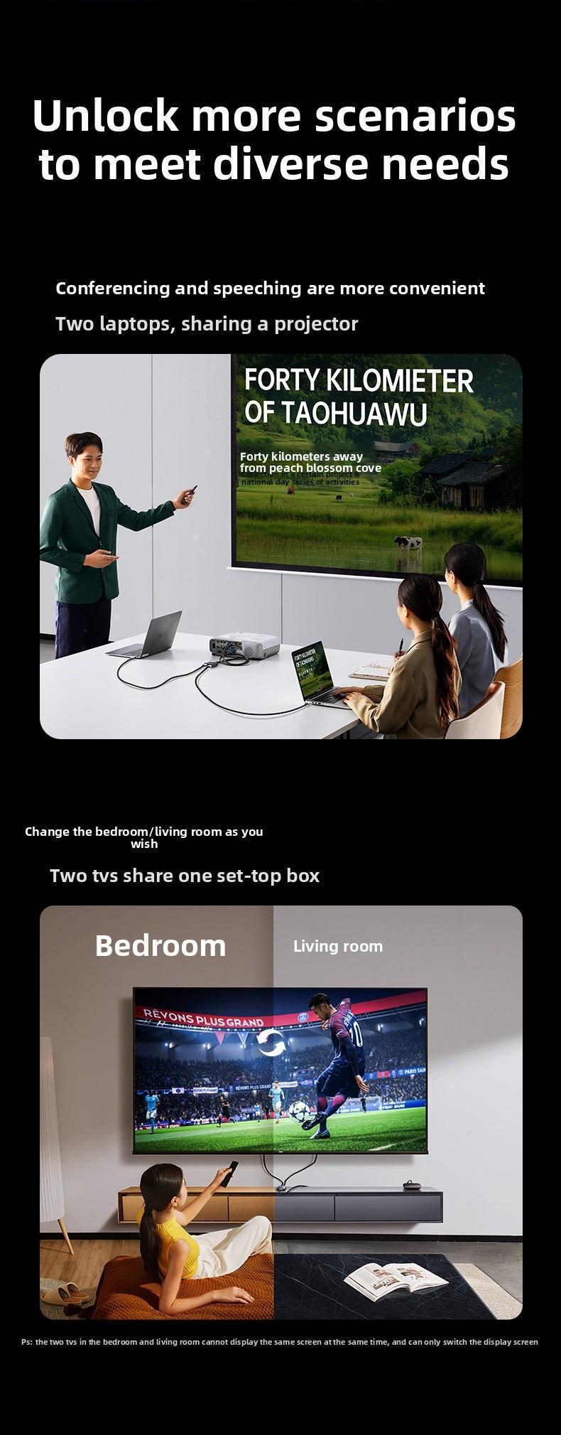 Перемикач HDMI Ugreen HDMI 2.0 4K Темно-сірий (55006) - фото 16