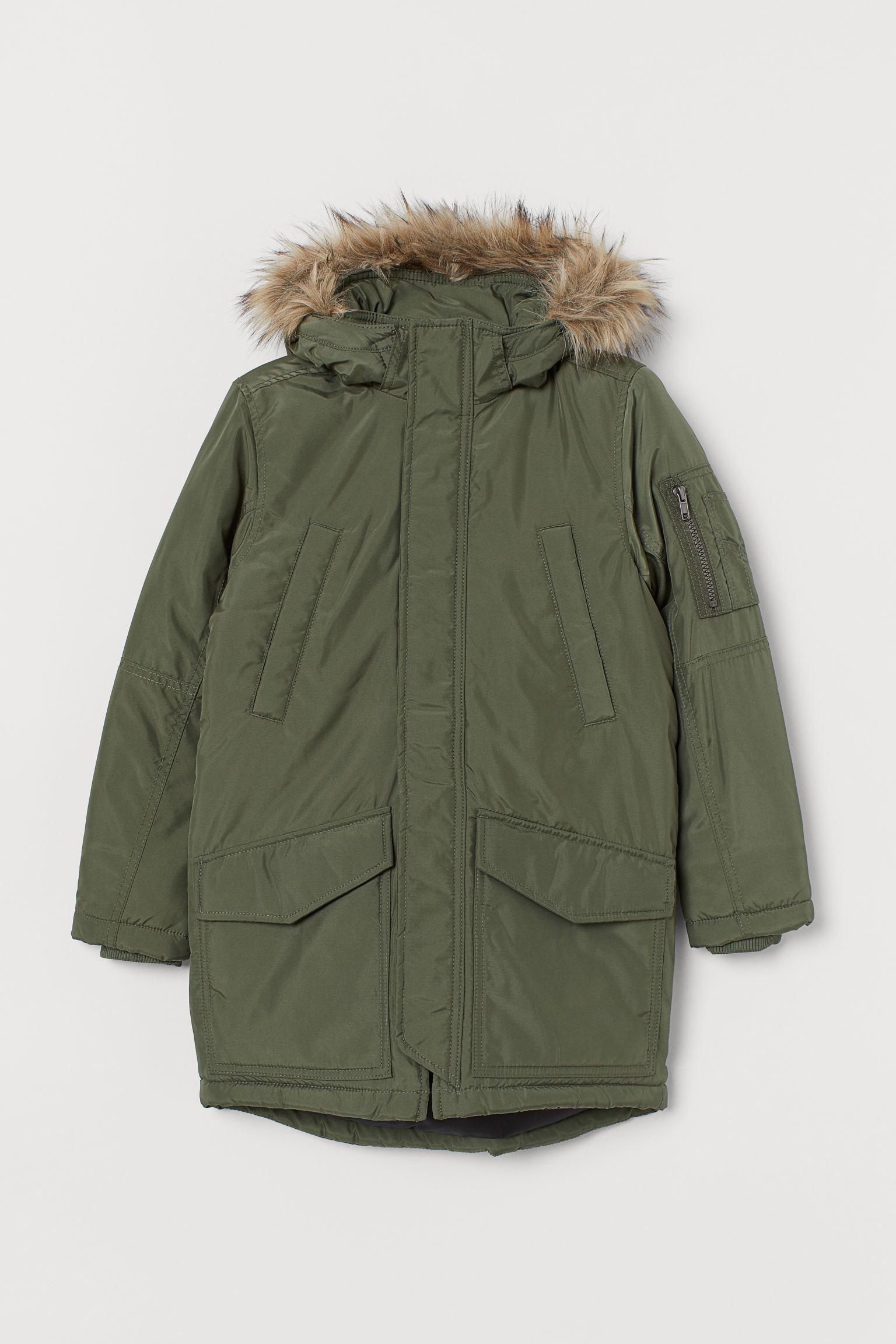 Парка H&M 158 см Хаки (3097399390)