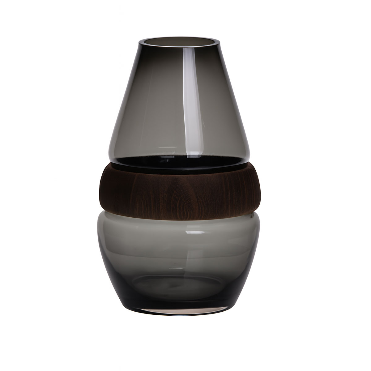 Ваза конус декоративна для квітів Matilda скляна 24 см