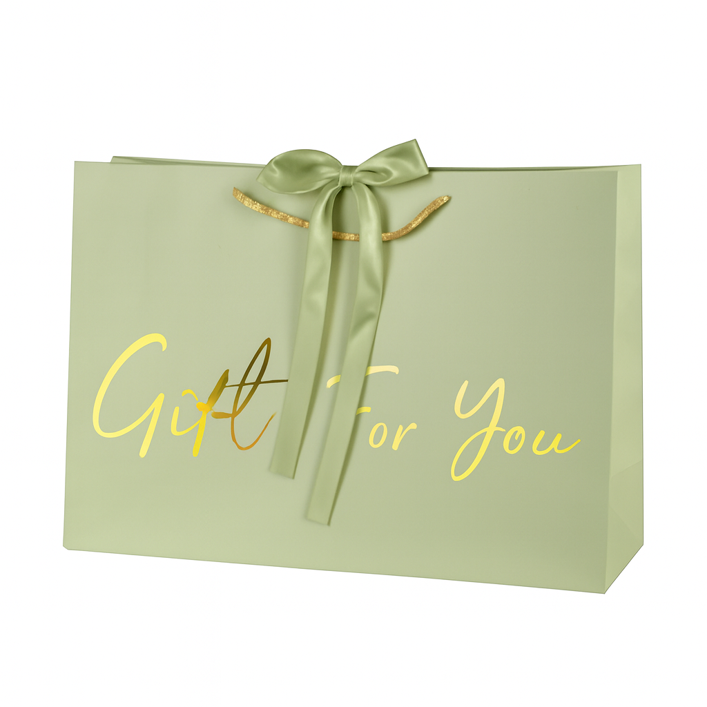 Подарочный пакет For You R32920-M 26х32х11 см Оливковый (31022044)