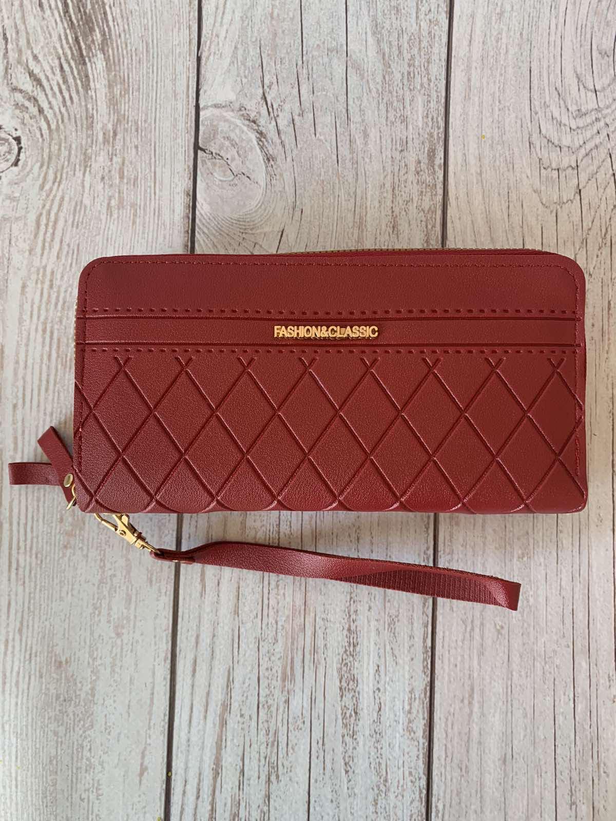 Кошелек женский Fashion&classic 19,5х10х4 см Бордовый Кошелек женский Fashion&classic 19,5х10х4 см Бордовый