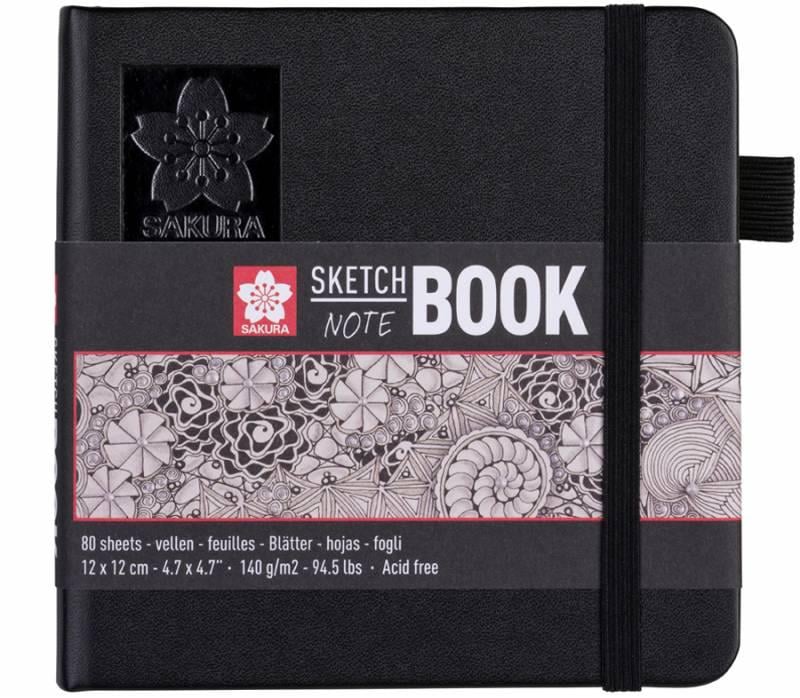 Альбом для графики Sakura Sketch твердый переплет 140 г/кв. м 80 л. 12x12 см Кремово-белый (94140002)
