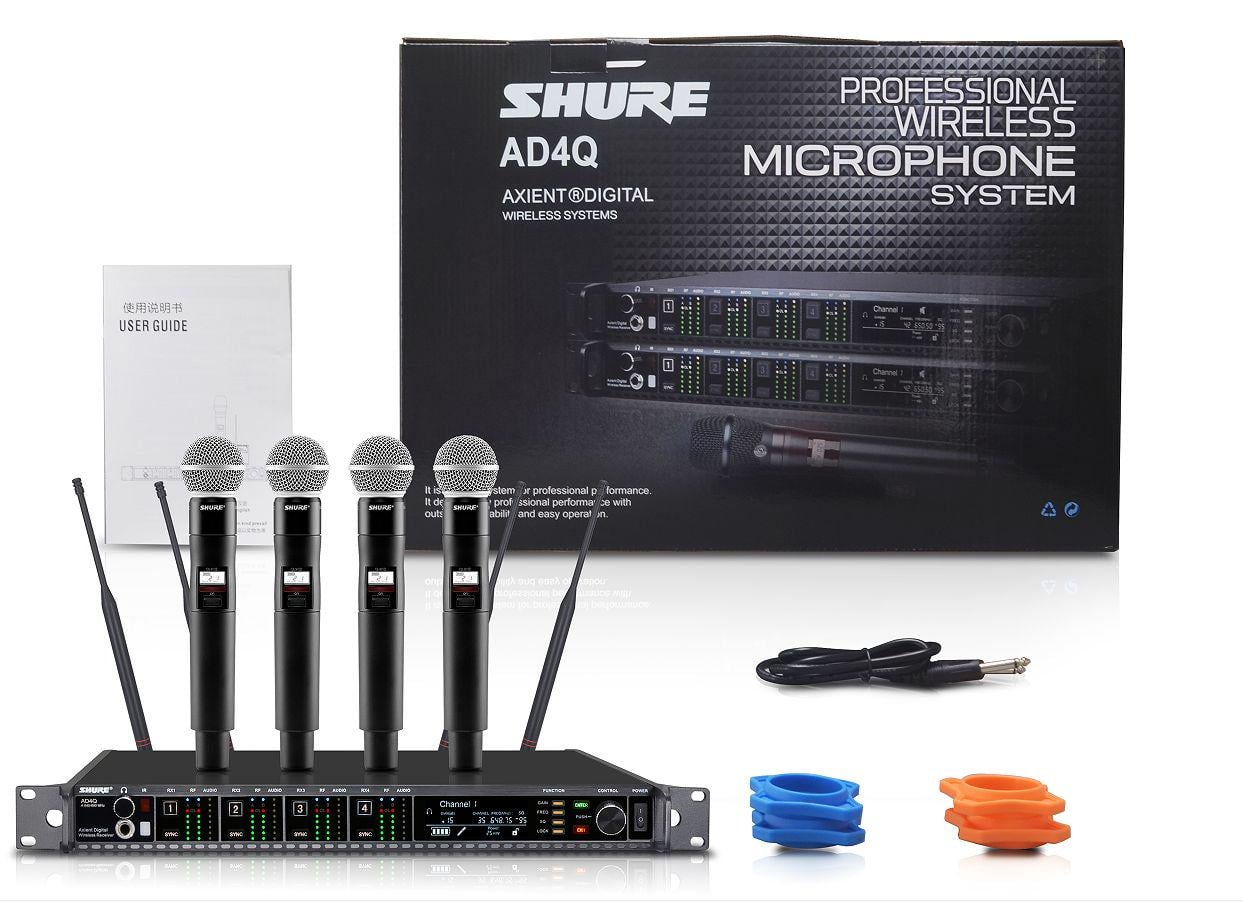 Радиосистема профессиональная SHURE AD4Q/SM58 с 4 ручными микрофонами (0149) Радиосистема профессиональная SHURE AD4Q/SM58 с 4 ручными микрофонами (0149)