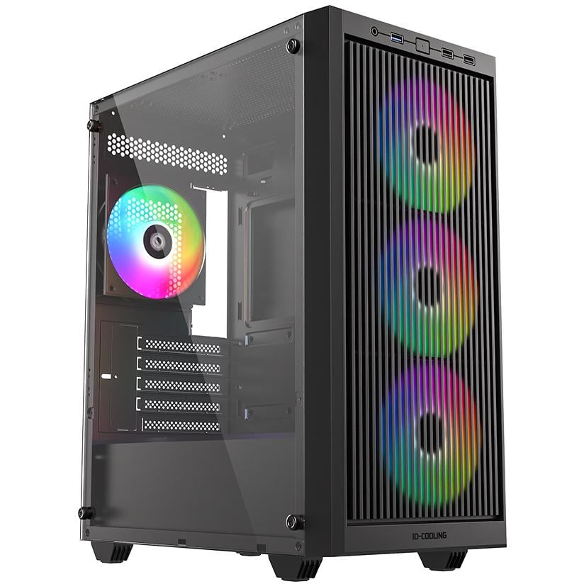 Корпус для ПК ID-Cooling Ware 300 ARGB Midi-Tower no PSU MicroATX/Mini-ITX Mesh Black Корпус для ПК ID-Cooling Ware 300 ARGB Midi-Tower no PSU MicroATX/Mini-ITX Mesh Black