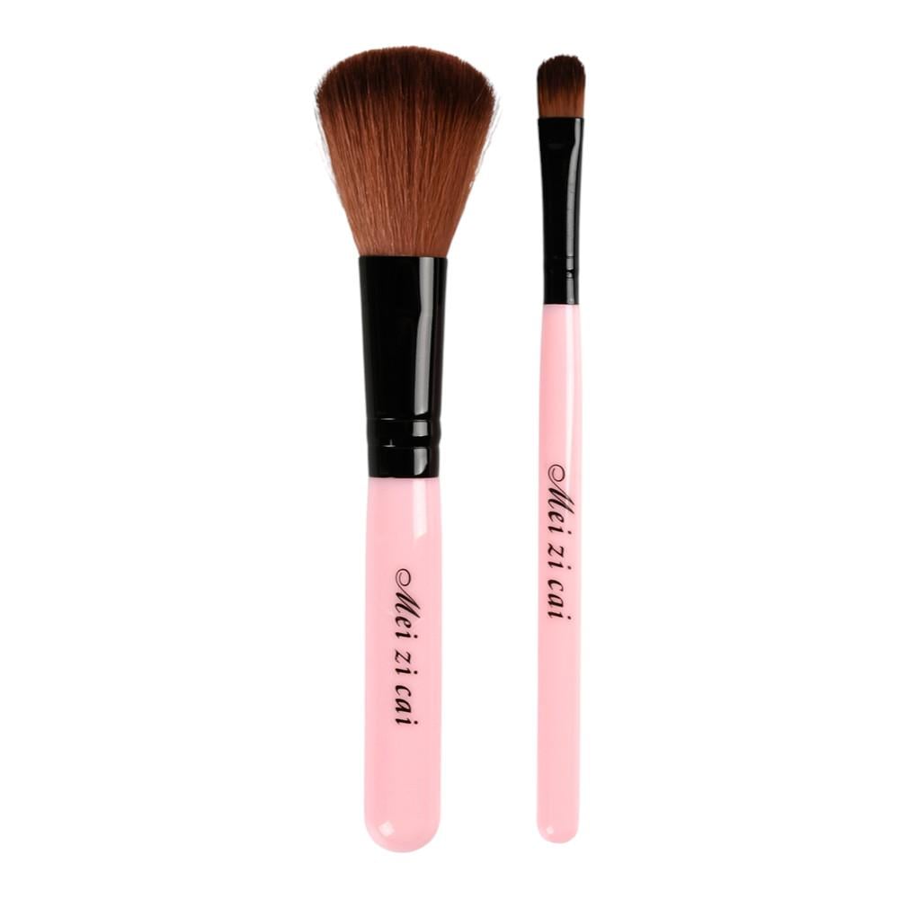 Набор кистей для макияжа Mei Zi Cai R36958 2 шт. 17 см Розовый (31330683)