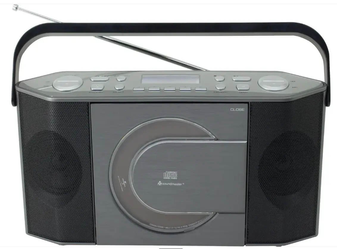 Радиомагнитола бумбокс USB/CD-MP3 Soundmaster RCD1770AN портативный