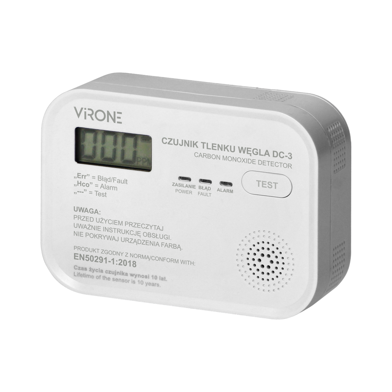 Датчик детектування чадного газу VIRONE DS-3