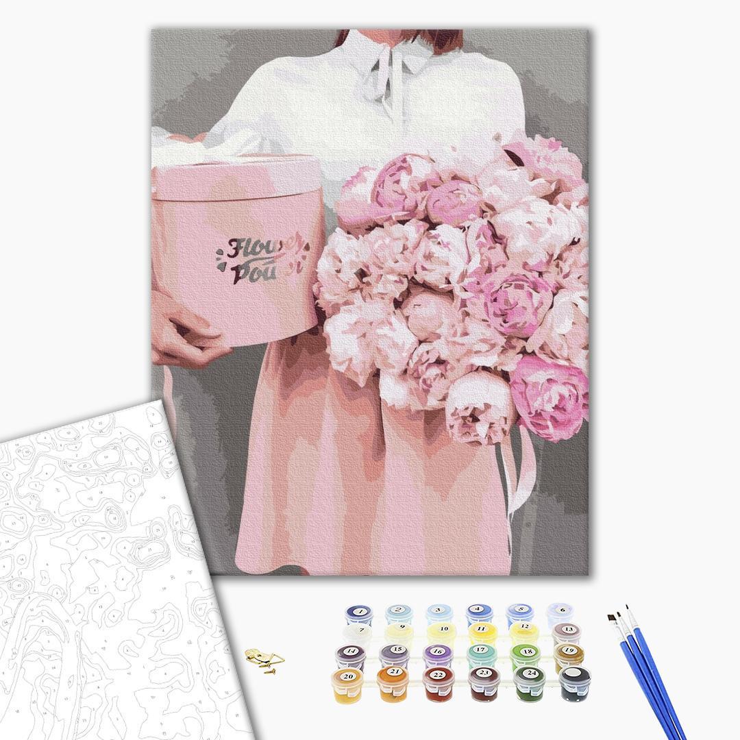 Картина по номерам BrushMe Пионы в подарок 40х50 см (BS37543) - фото 2