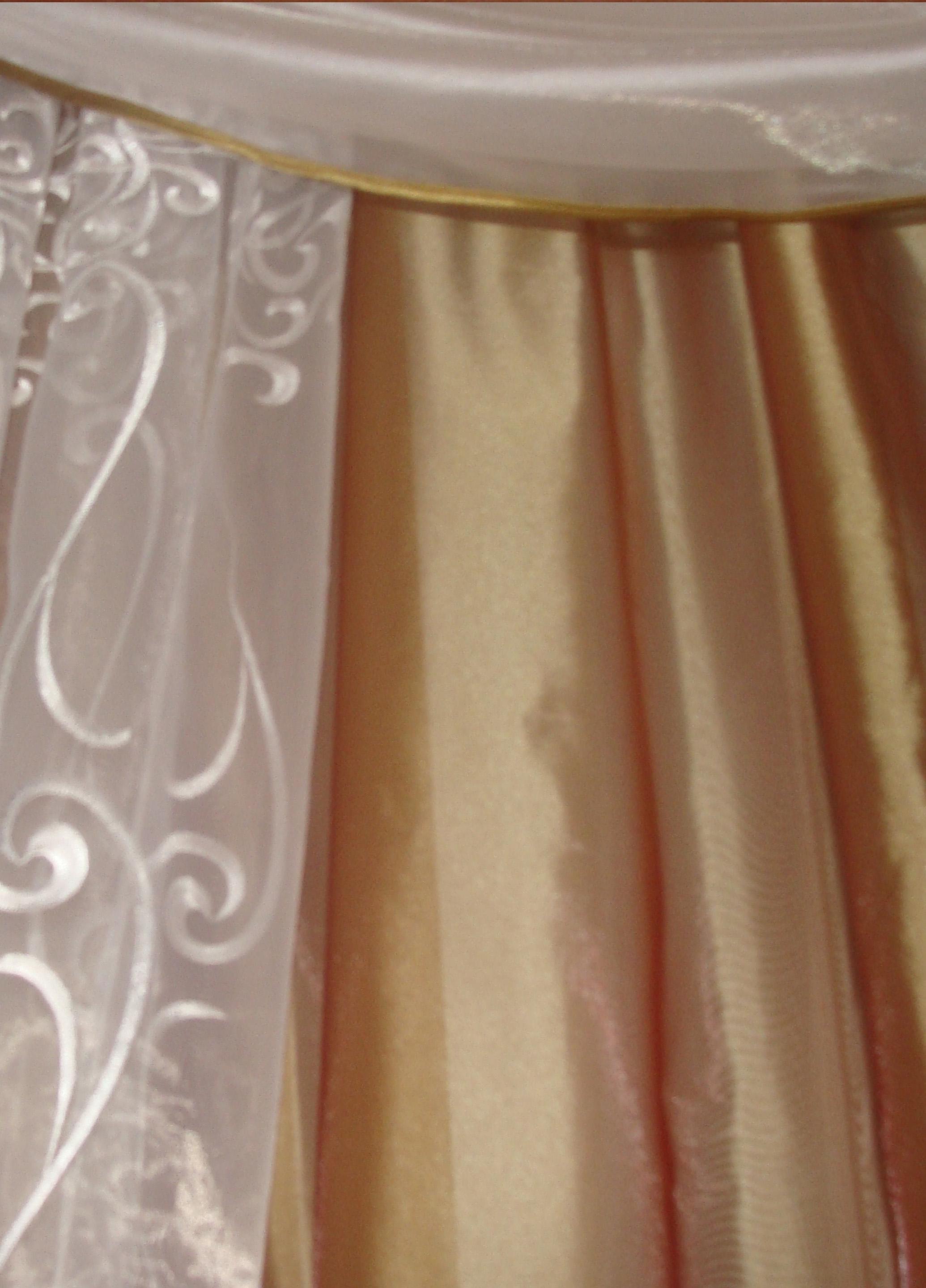 Ламбрекен с шторой Firanka Ассиметрия карниз 300 см Коричневый с молочным (40_2_3м) - фото 2 Ламбрекен с шторой Firanka Ассиметрия карниз 300 см Коричневый с молочным (40_2_3м) - фото 2