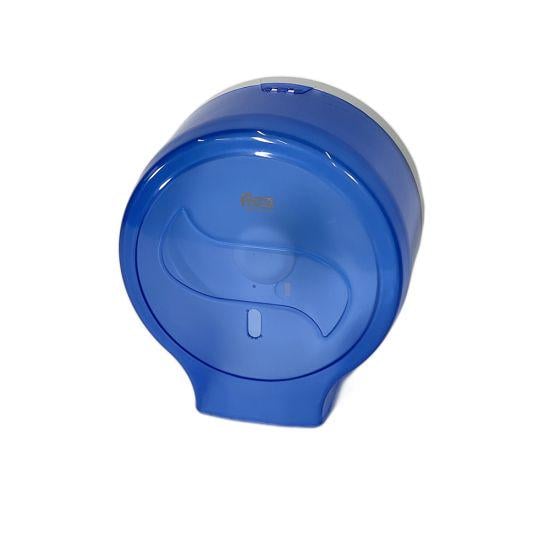 Диспенсер Afacan для туалетного паперу джамбо з нижнім витягуванням Прозорий/Блакитний