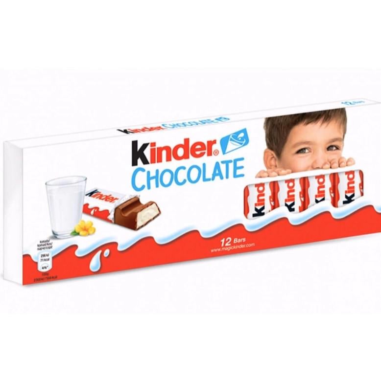 Молочный шоколад Kinder Chocolate 12 шт. 150 г (KDR-00005)
