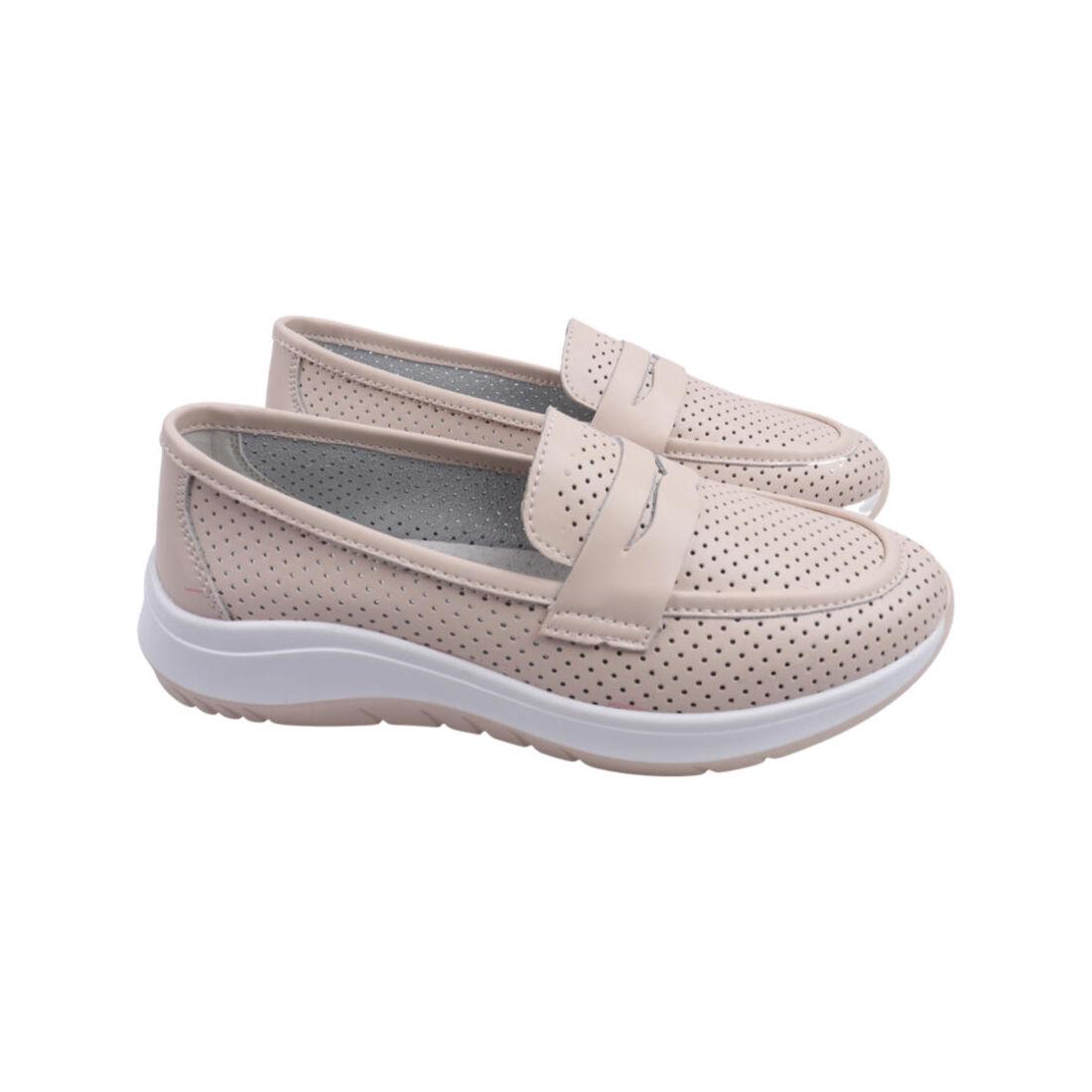 Туфли женские Li Fexpert из кожи р. 41 Бежевый (952-22LTCP)