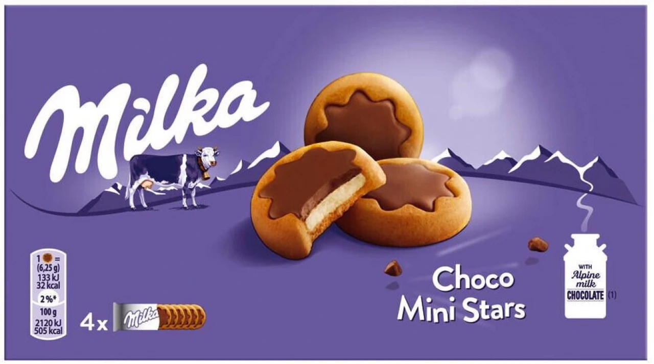 Печенье Milka Choco Mini Stars 185 г (2081744438)