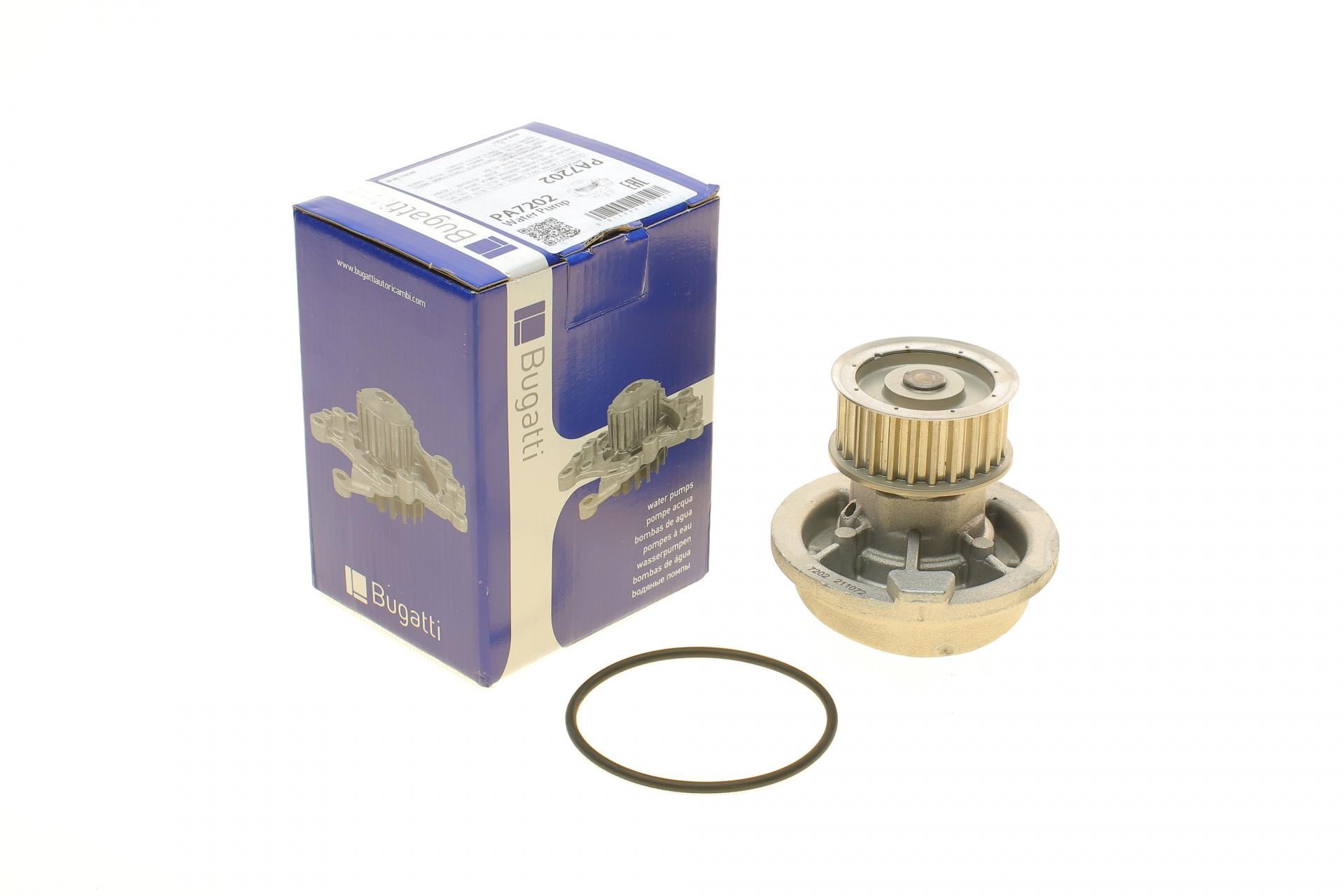 Насос воды Bugatti Opel Astra F/G/Vectra A/B/Kadett E 1.7D/TD/1.8i 16V/2.0i 16V 88-00 PA7202 (25589698)