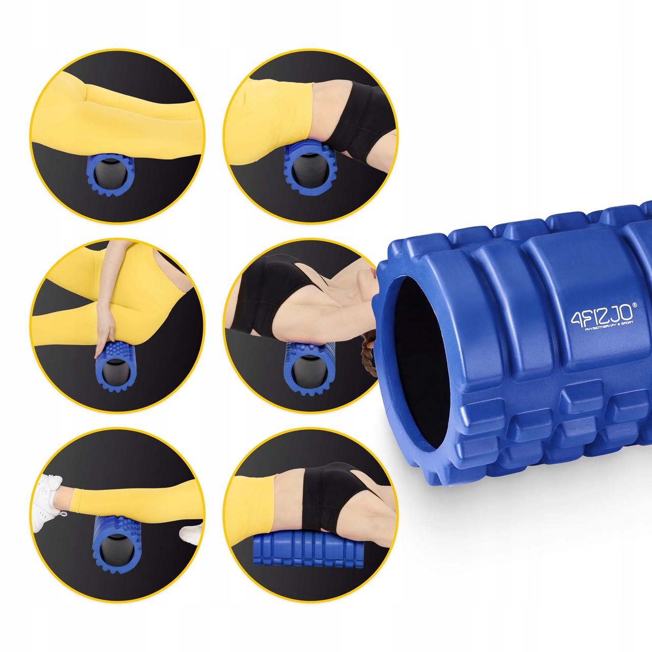 Ролик масажний 4fizjo 33x14 см Blue (P-5907739310071) - фото 9 Ролик масажний 4fizjo 33x14 см Blue (P-5907739310071) - фото 9