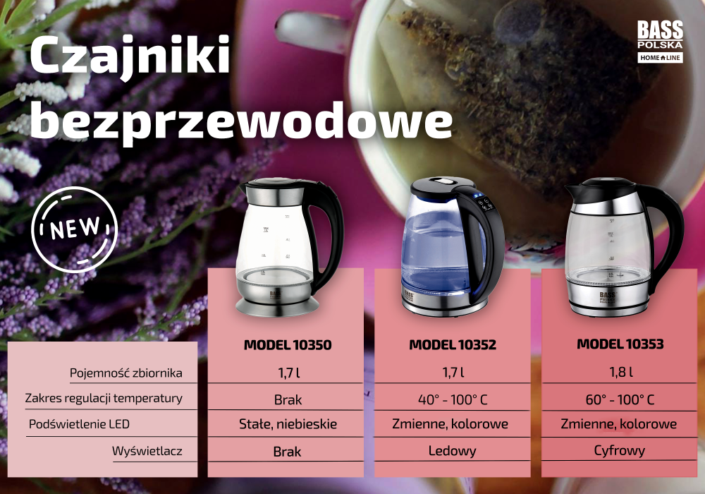 Електрочайник скляний Bass Polska BH 10350 1,7 л - фото 13 Електрочайник скляний Bass Polska BH 10350 1,7 л - фото 13