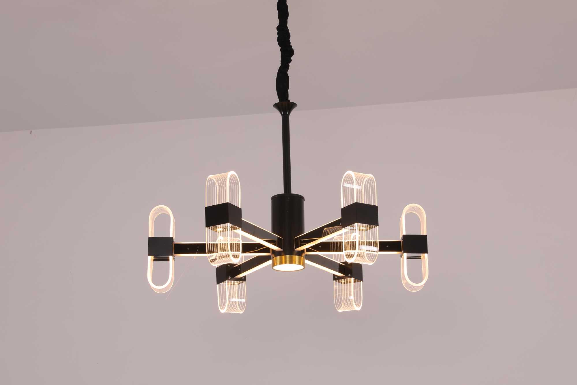 Люстра акриловая светодиодная Sirius N 3701-6 124W (000033637)