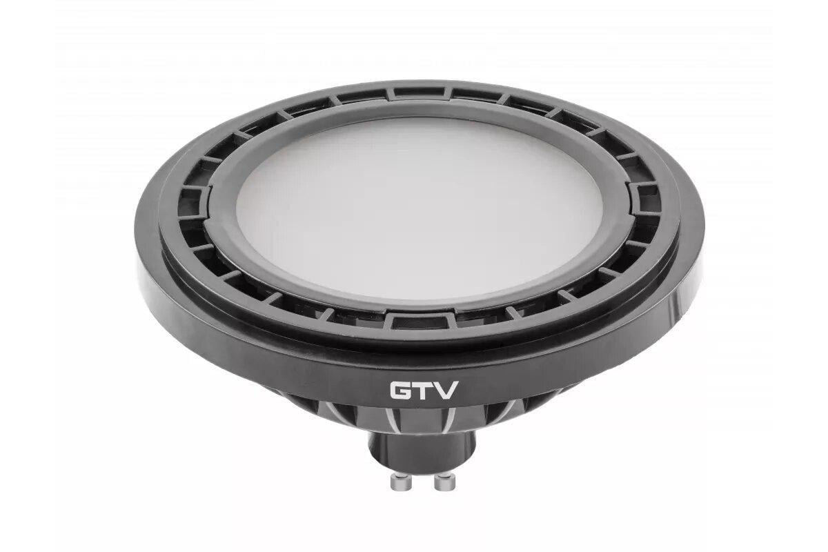 Світлодіодна лампа GTV ES111 4000K GU10 12,5W AC220-240V 120° 1250 Lm 109 mA Чорний (27829872)