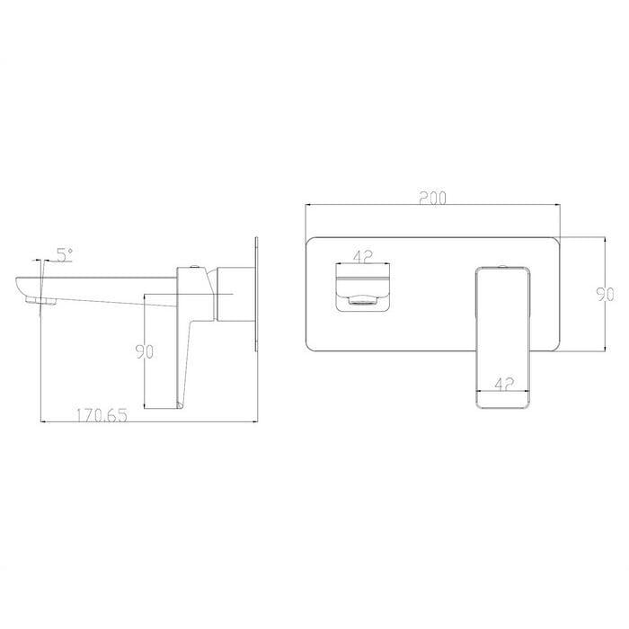 Смеситель для раковины Omnires Parma Graphite (PM7415GR) - фото 2