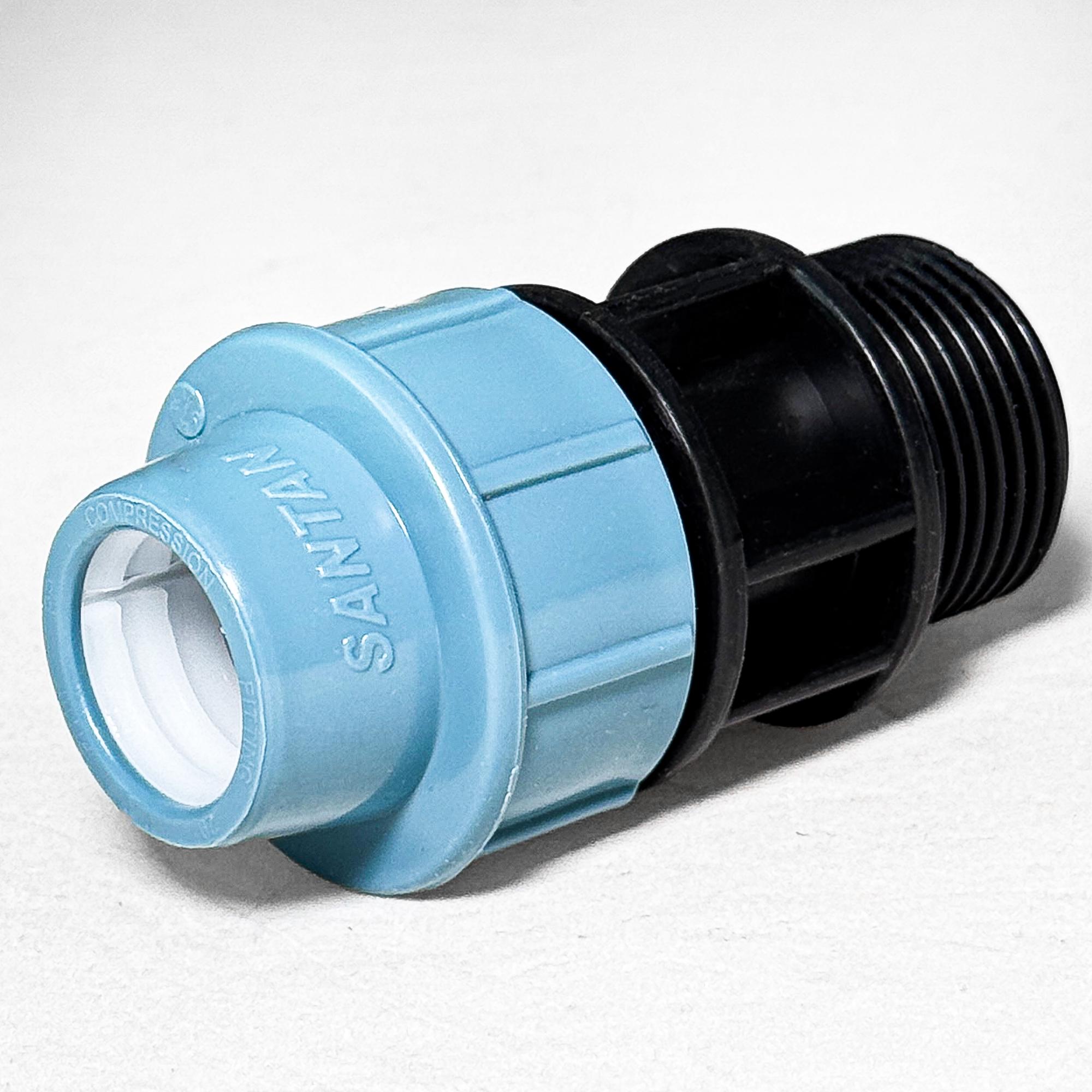 Муфта затискна SANTAN із зовнішнім різьбленням 20 мм х 1" (323527) - фото 3