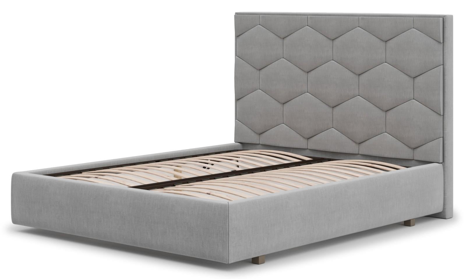 Кровать Divotex Simple 28 Алексис с подъемным механизмом 180х200 см Harbor Grey