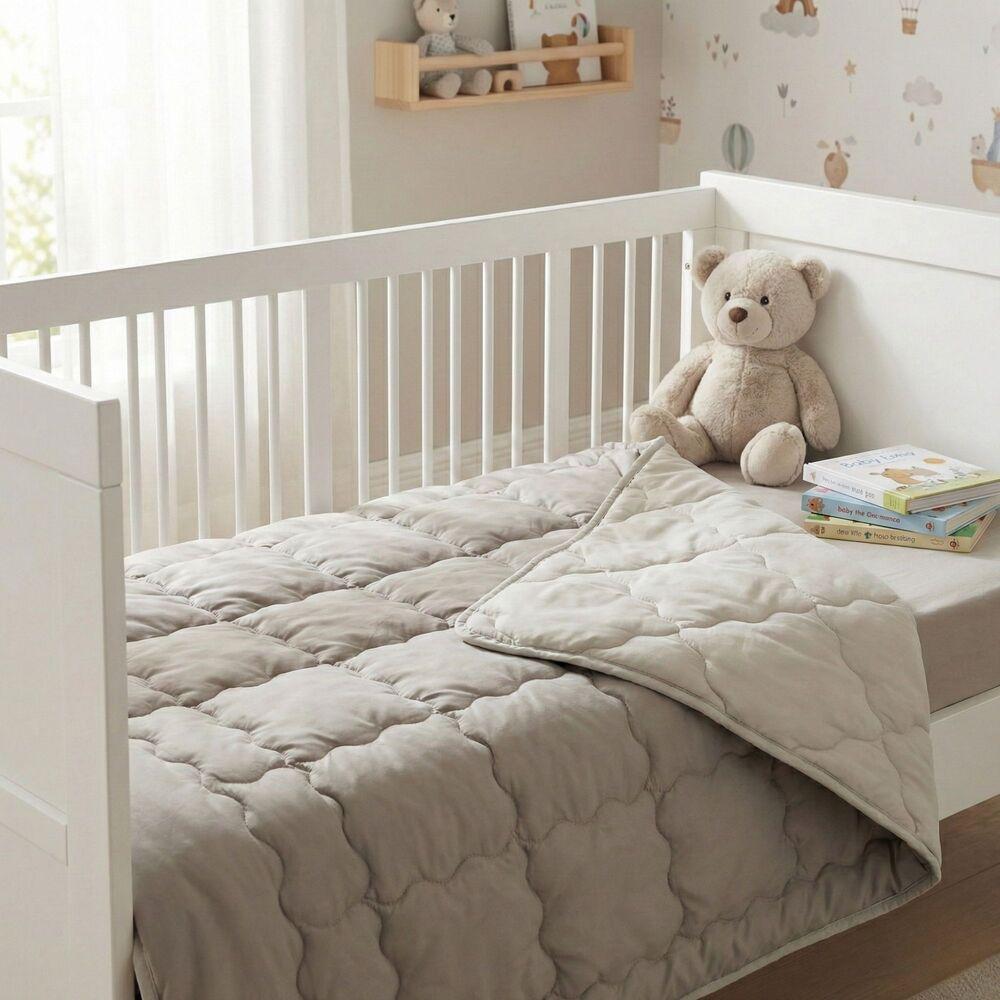 Ковдра дитяча PAPAELLA Woolly вовняна зимова 100х135 см Світло-сірий (27370)