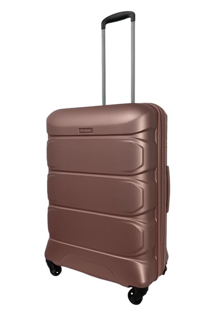 Валіза середня Airtex 748 полікарбонат M Рожевий - фото 2