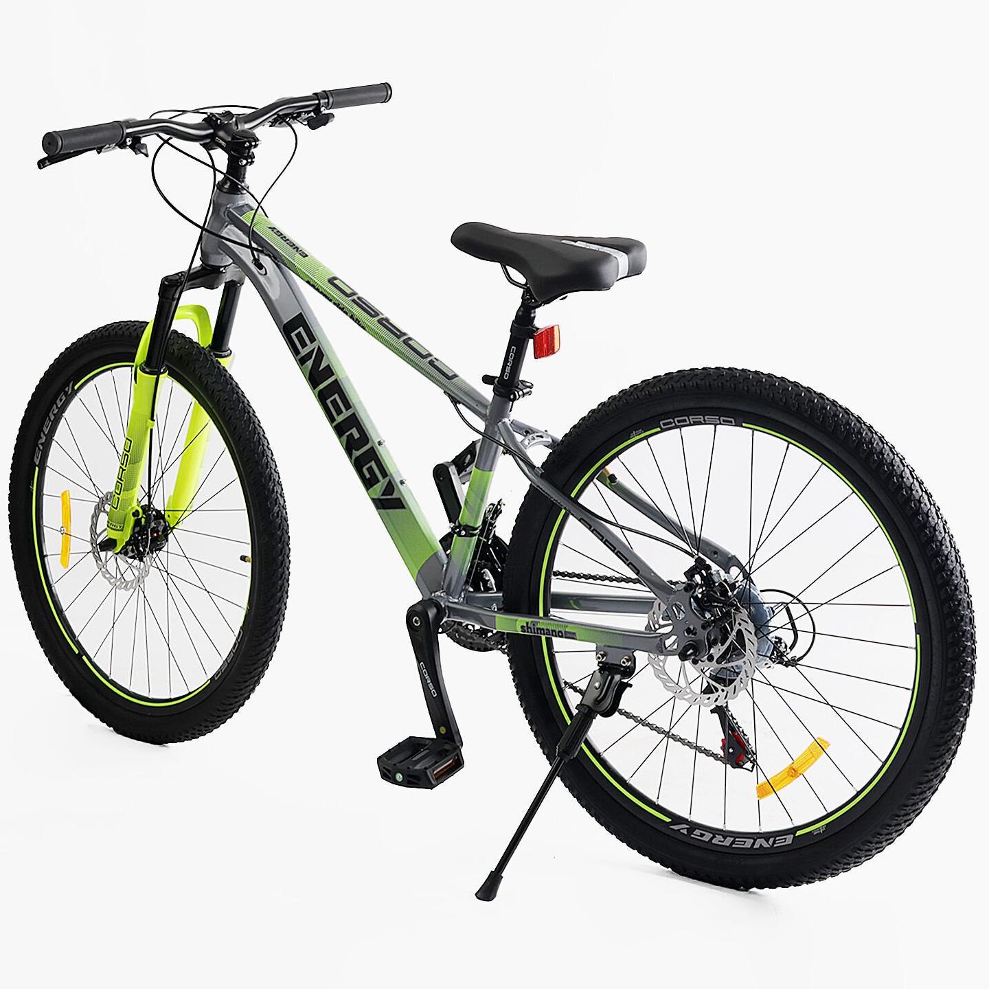 Велосипед горный Corso Energy 26"/13" Серо-желтый (1204798977) - фото 3 Велосипед горный Corso Energy 26"/13" Серо-желтый (1204798977) - фото 3
