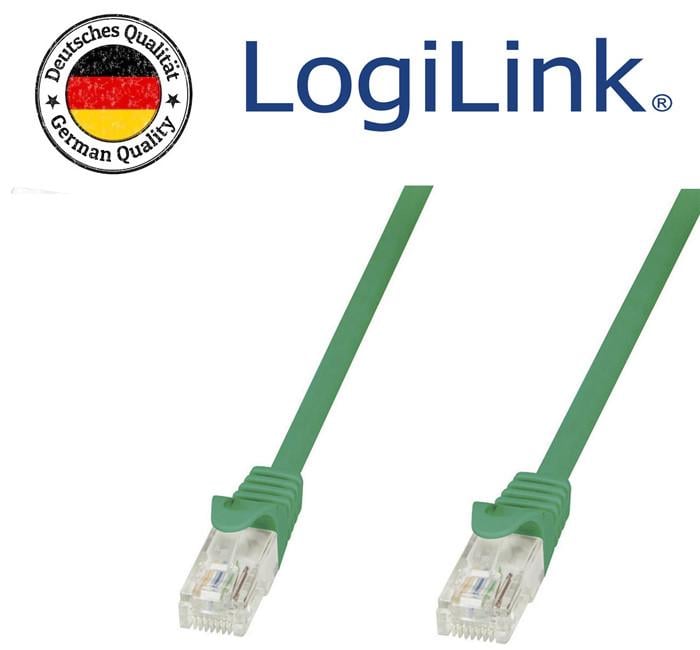 Патч-корд CAT 5e Logilink RJ45 RJ45 5 м Зелений (0484) - фото 2