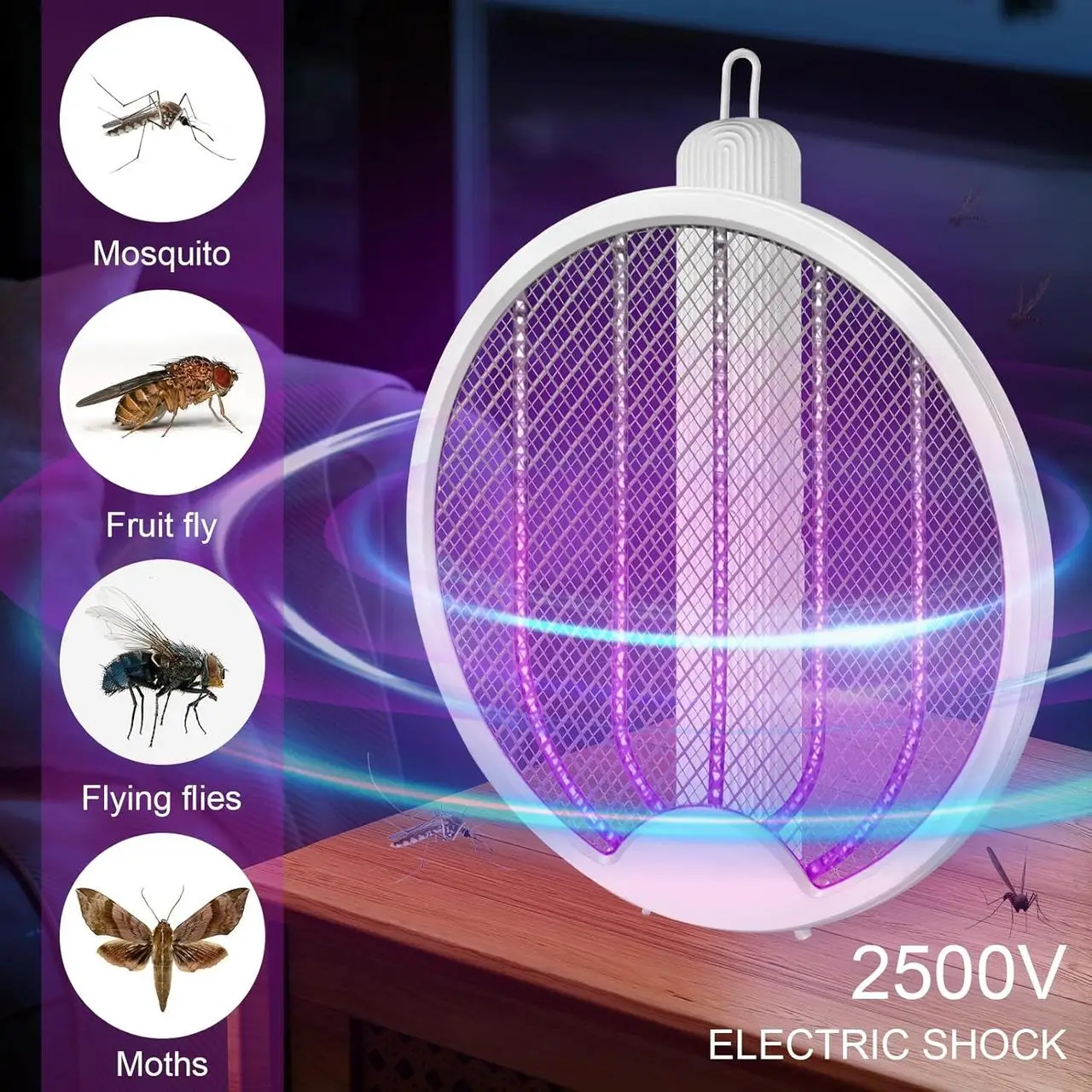 Мухобійка електрична Four in one розкладна (27489657) - фото 5 Мухобійка електрична Four in one розкладна (27489657) - фото 5