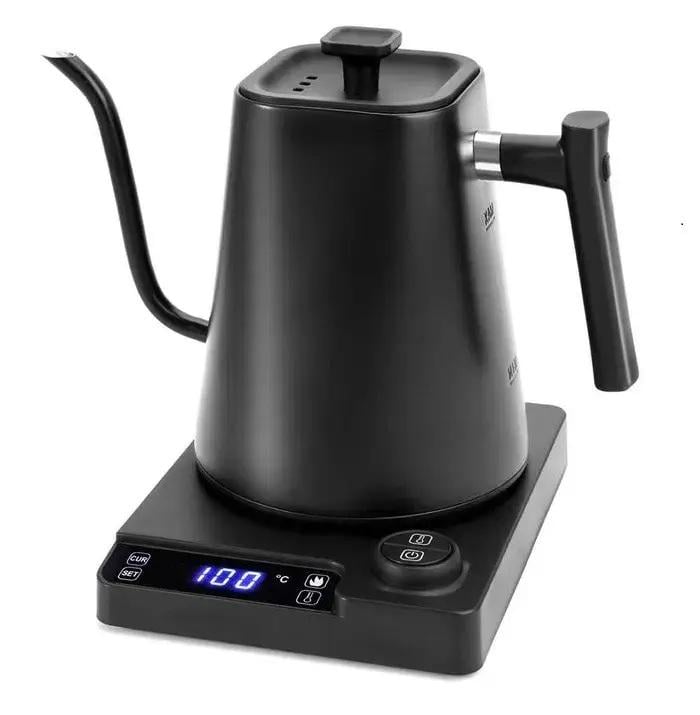 Чайник електричний KT10 Pro для кави з регулюванням температури 1000 мл Чорний (23714156) Чайник електричний KT10 Pro для кави з регулюванням температури 1000 мл Чорний (23714156)