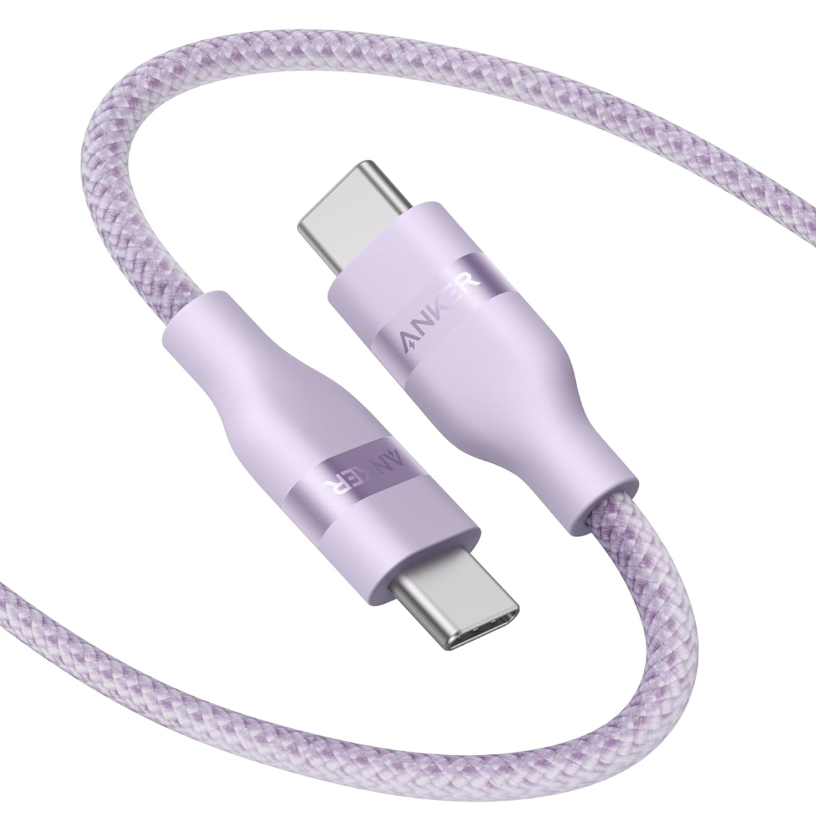 Кабель Anker Nano USB-C Cable 240W 0,9m Flexible Braided Cord Fast Charging - Purple