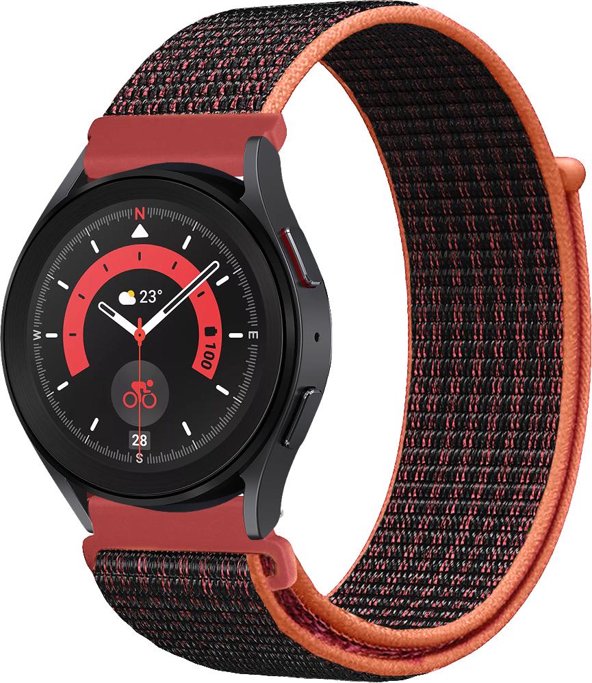 Ремешок нейлоновый Sport Loop для Galaxy Watch 5 Pro Black/Red (29648-44)