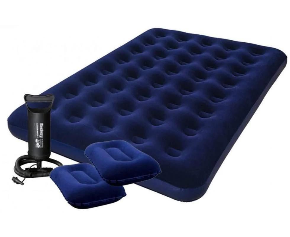 Матрас надувной Bestway с насосом и двумя подушками 203х152х22 см. (67374) Матрас надувной Bestway с насосом и двумя подушками 203х152х22 см. (67374)