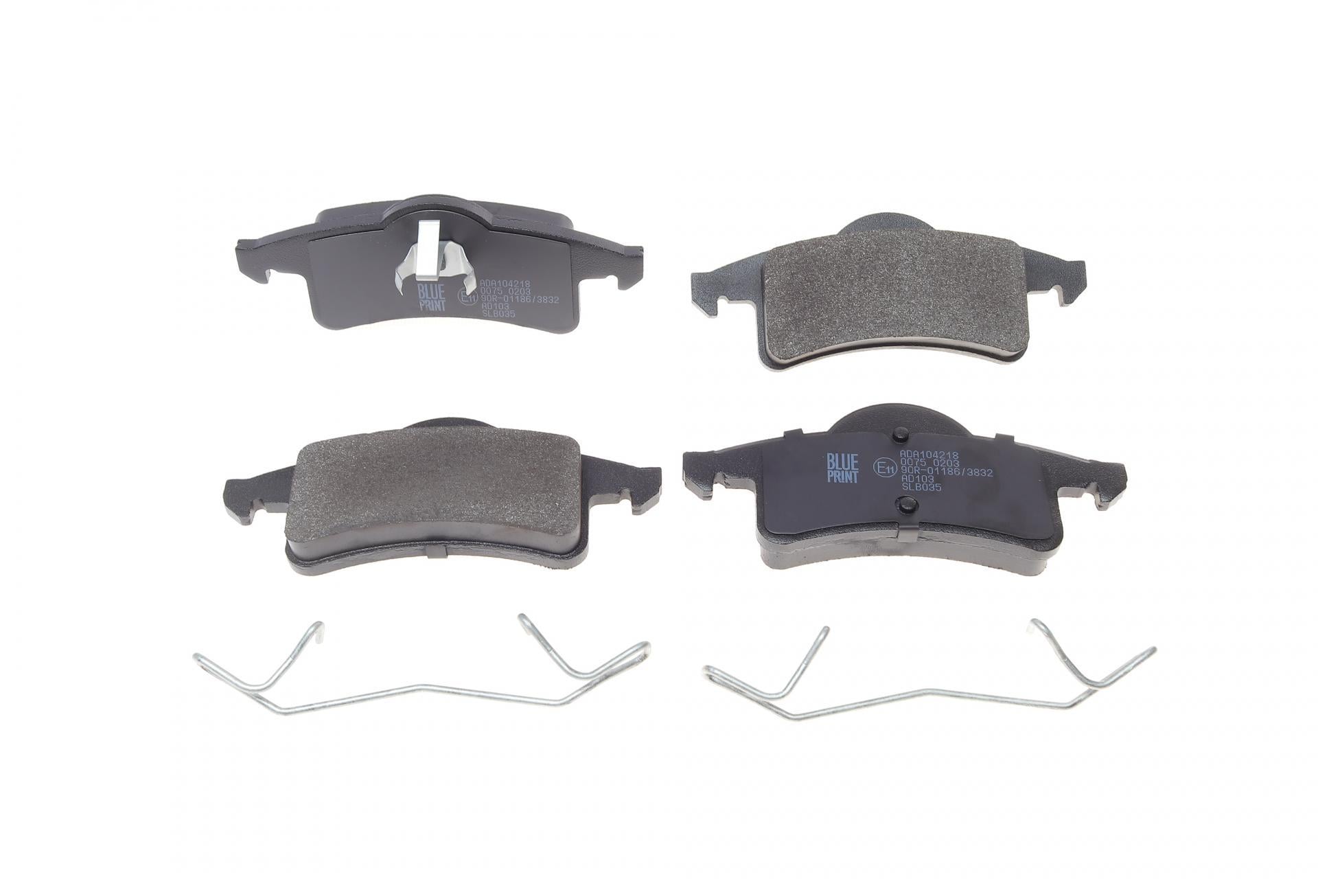 Колодки гальмівні задні Jeep Grand Cherokee 2.7-6.1 99-/ MB 100/ 190 1.8-2.6 83-96 ADA104218 BLUE PRINT