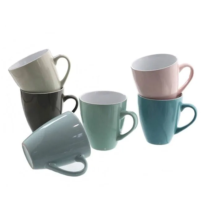 Чашка керамическая Flora Pastel 0,5 л Микс 45148