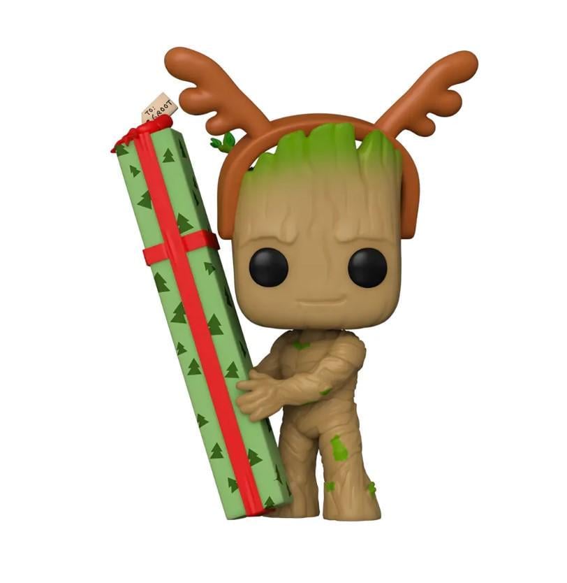 Фігурка ігрова Funko Pop Marvel Guardians of the Galaxy Holiday Special Groot 9,6 см