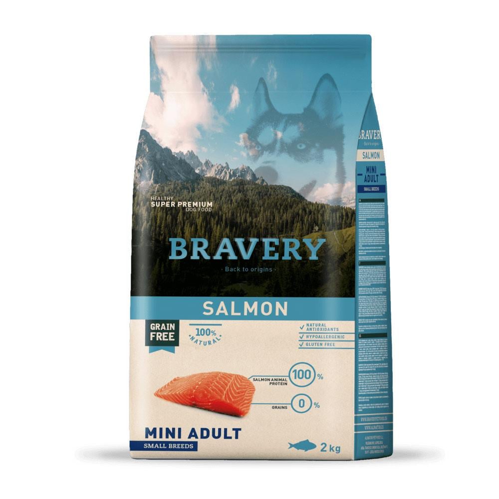 Корм сухой для собак Bravery Dog Salmon Mini Small Breeds 2 кг