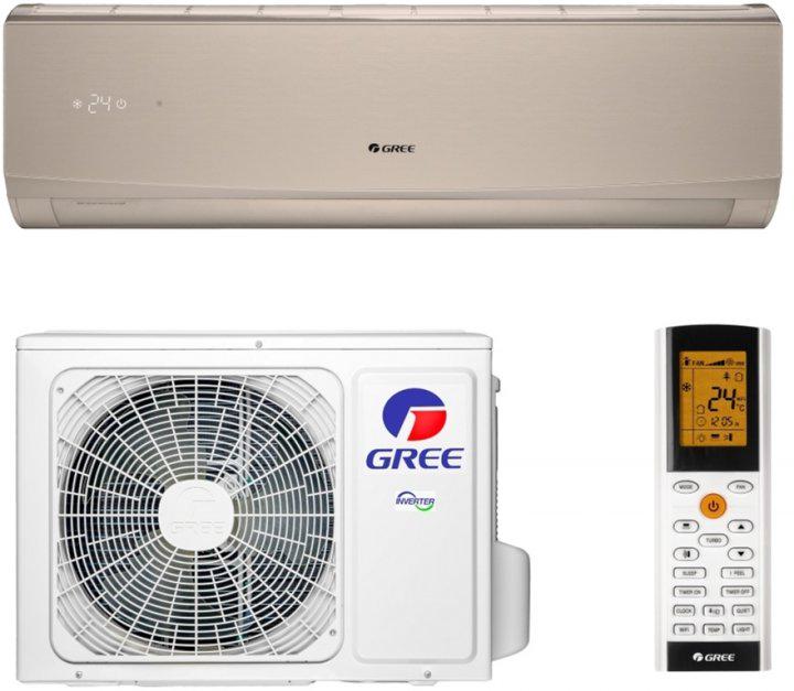 Кондиционер Gree Lomo DC inverter R32 GWH24QE-K6DND2E Wifi -22 °C Golden - фото 4