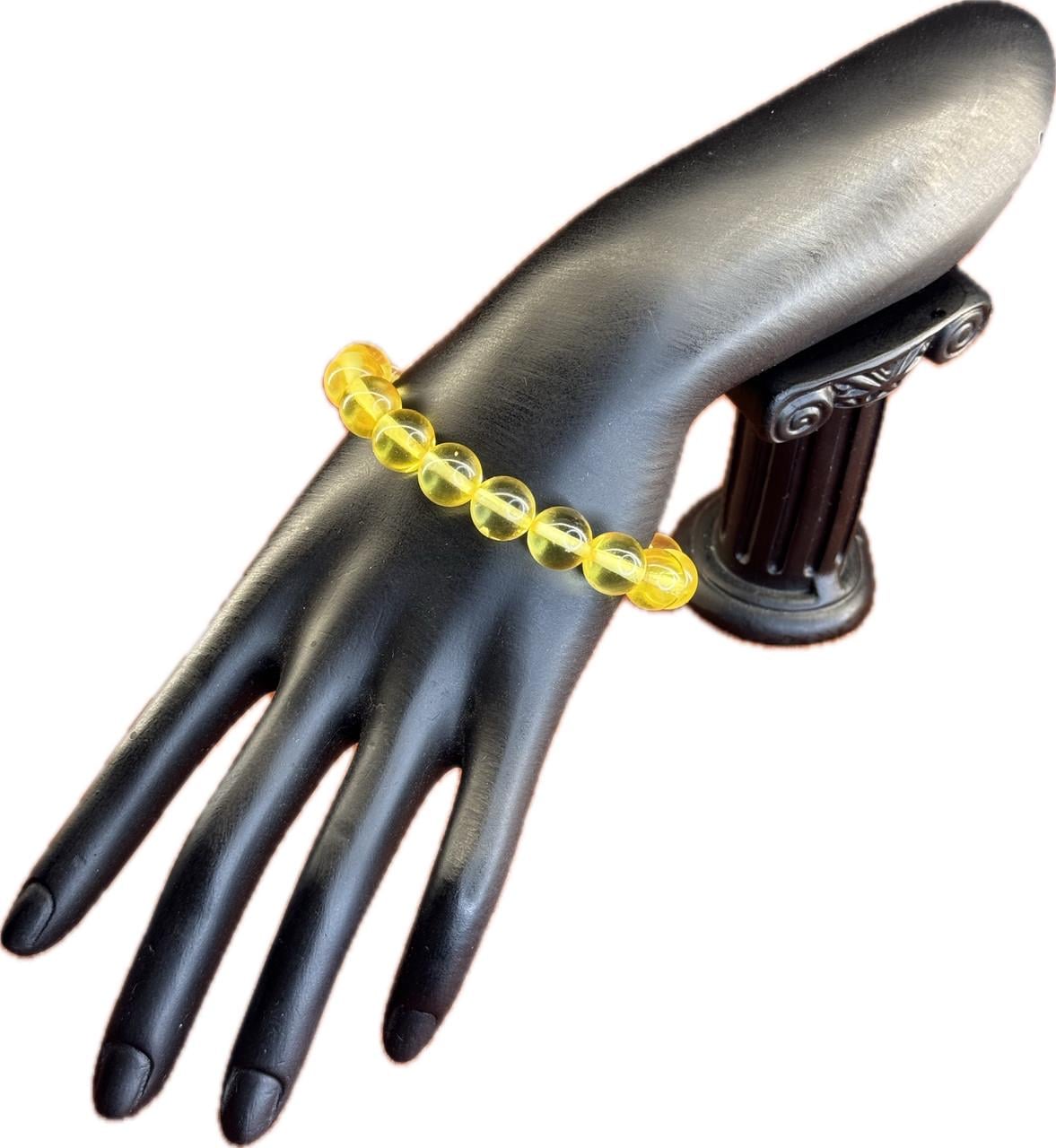 Браслет из янтаря 17 см (т-31)