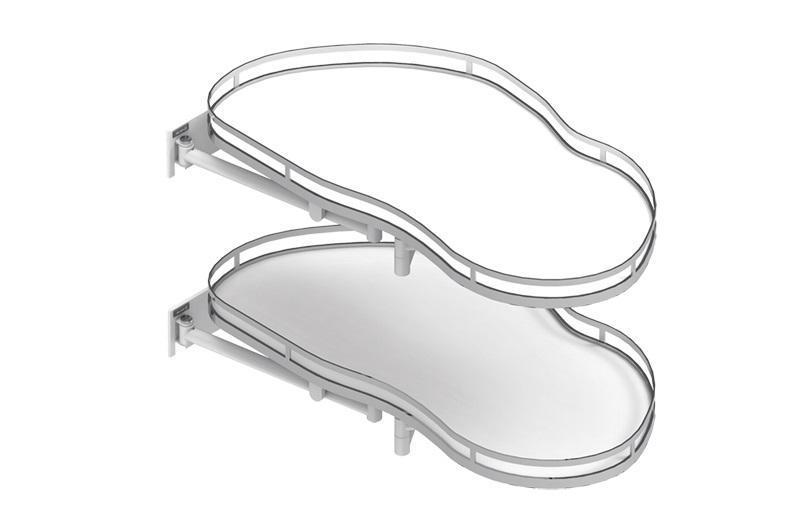 Угол магический Rejs Optima ERGO 1000/450 левый Хром/Белый (WE36.0005.43.374) - фото 2