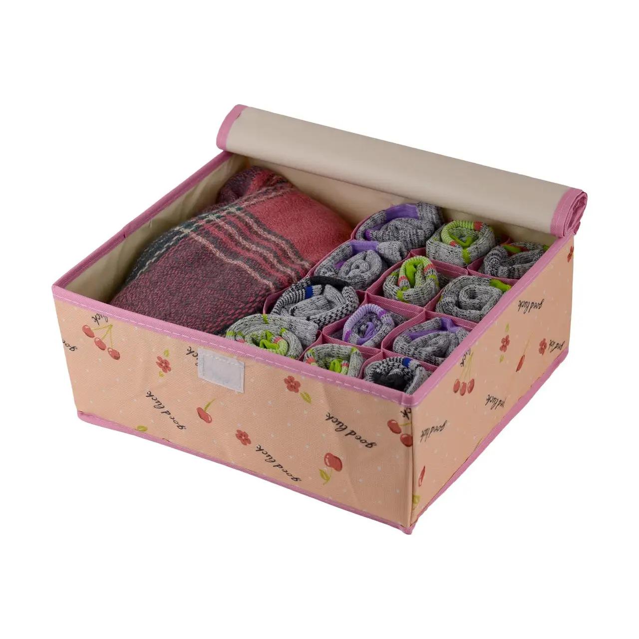 Органайзер для нижнего белья и носков 12 ячеек/1 большое отделение (ОДШ-124-9) - фото 2 Органайзер для нижнего белья и носков 12 ячеек/1 большое отделение (ОДШ-124-9) - фото 2