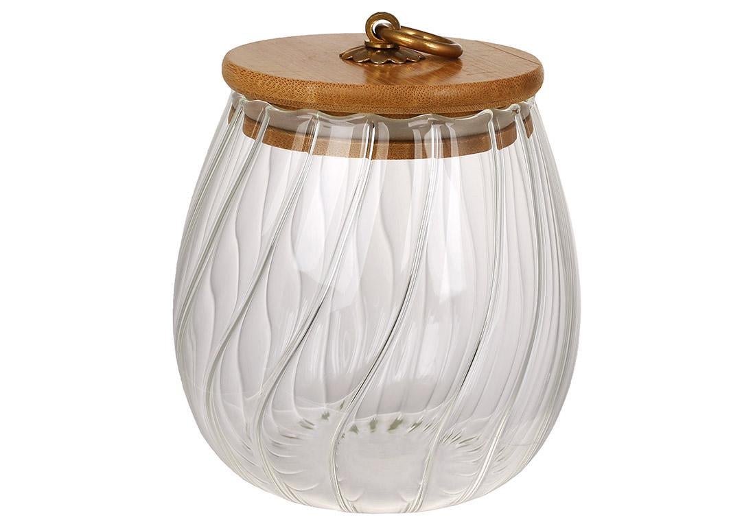 Банка BonaDi с бамбуковой крышкой 850 мл (992-291) Банка BonaDi с бамбуковой крышкой 850 мл (992-291)