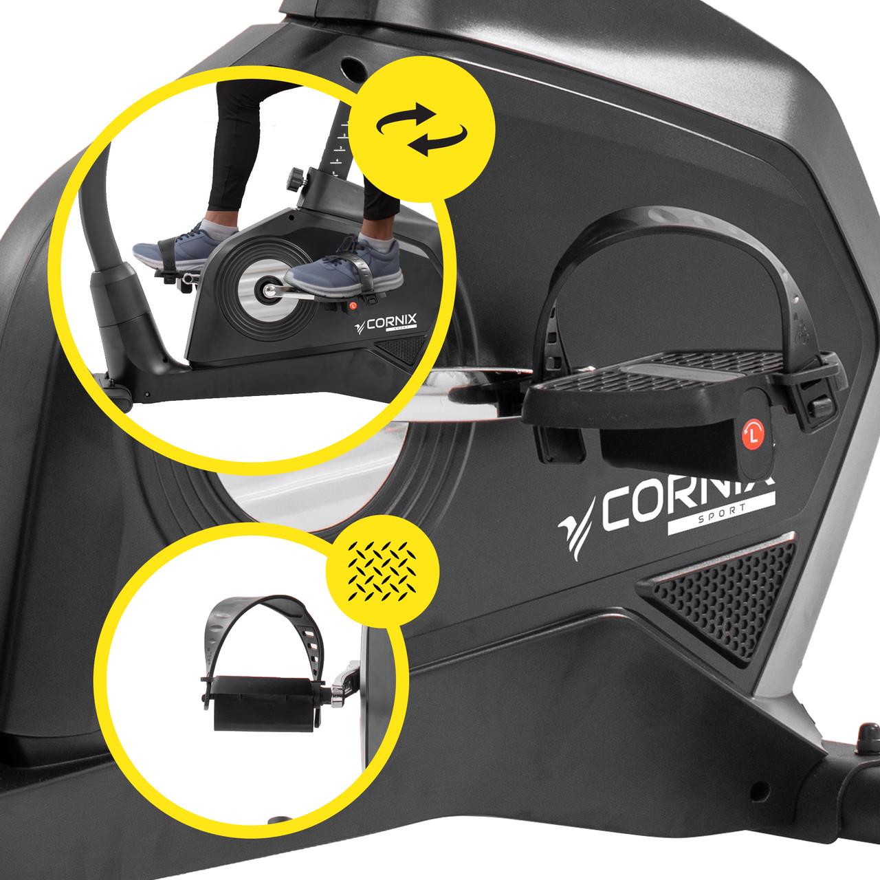 Велотренажер электромагнитный Cornix Amber Black (2671077773) - фото 10 Велотренажер электромагнитный Cornix Amber Black (2671077773) - фото 10