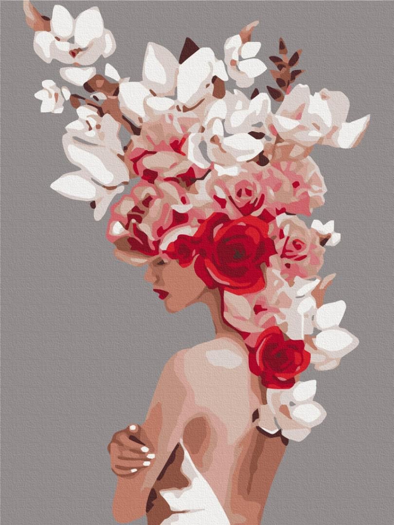 Картина по номерам Brushme Премиум Цветочная тиара 40x50 см (PBS36695)